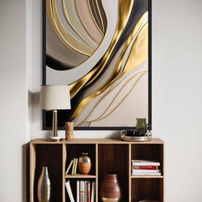 abstract golden art