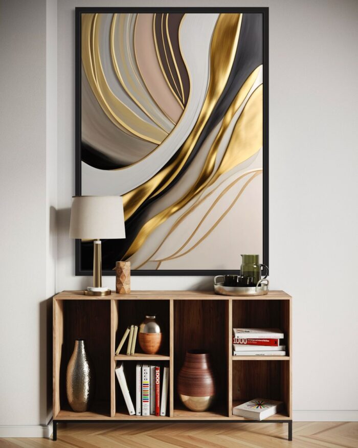 abstract golden art
