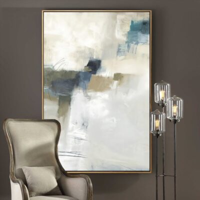 Abstract blue painting
