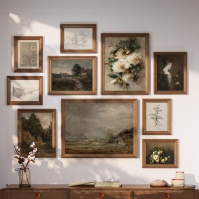 Classic wall gallery flowers