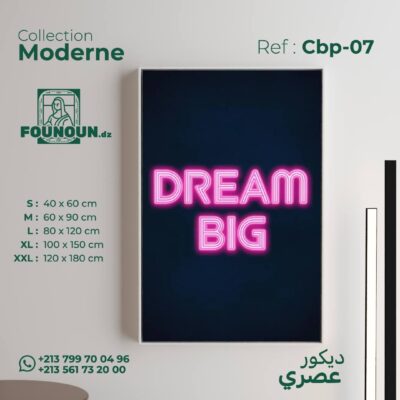 Cyberpunk Neon "dream big"