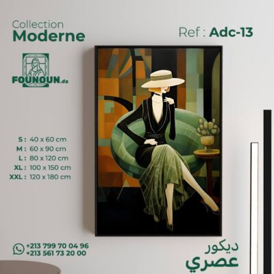 Elegant Woman in Art deco