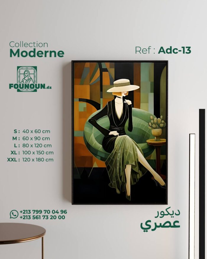 Elegant Woman in Art deco