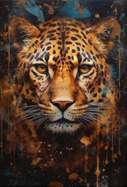 Leopard in the Night Painting