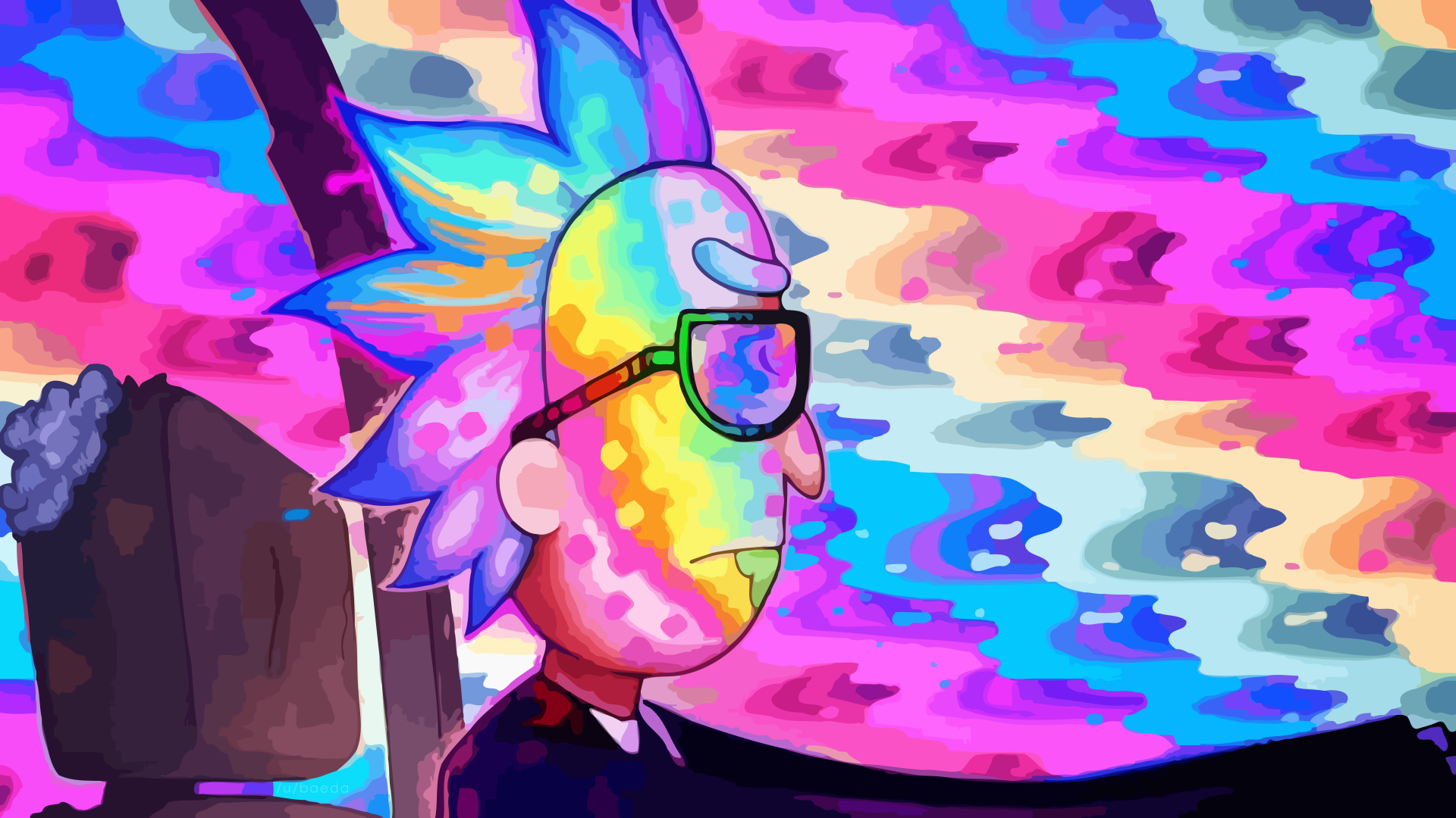 Rick Sanchez Psychedelic Drive