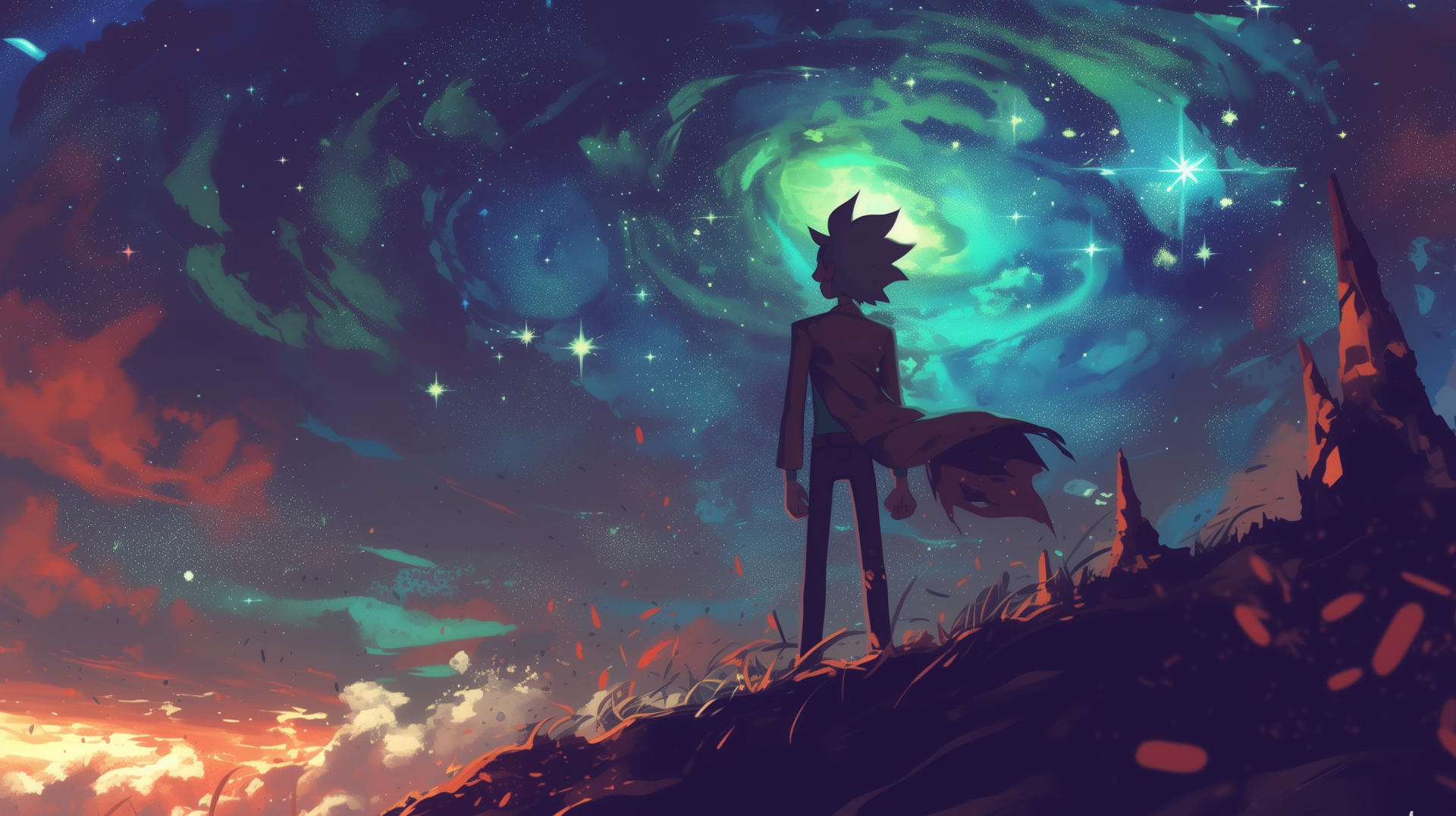 Rick Sanchez Cosmic Voyager