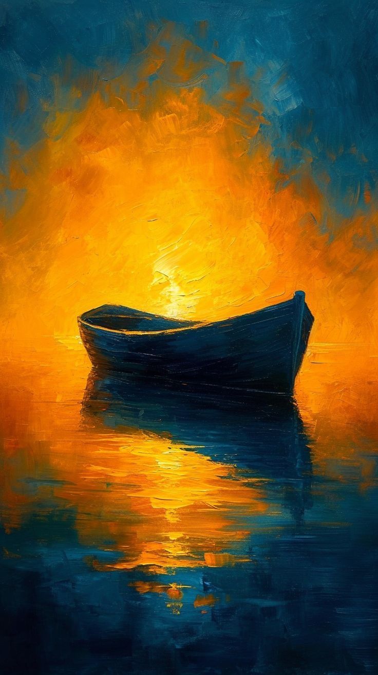 Ember Glow Lonely Boat