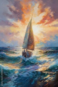 Sunlit Ocean Sail Adventure