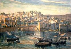 Algiers Harbor Sunset Glow