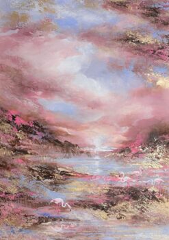 Flamingo Dawn Lagoon