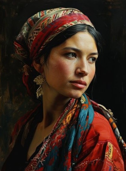 Crimson Silk Reverie