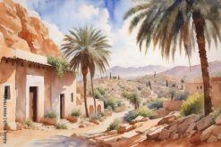 Ghardaïa Oasis Valley Print