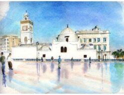 Algiers Square in Blue