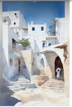 Casbah Steps in Sunlight