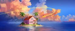 Dragon Ball Kame House Sunset