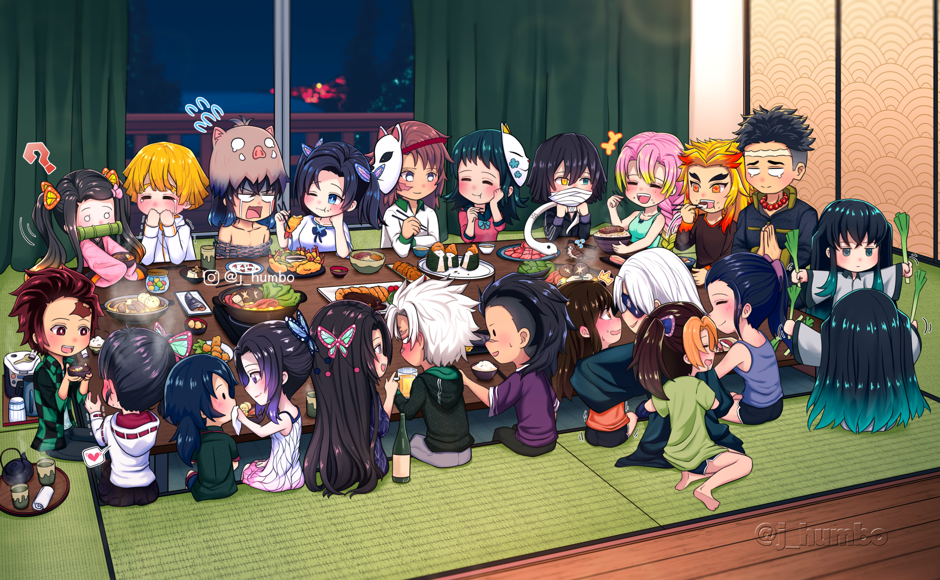 Demon Slayer Chibi Tatami Feast