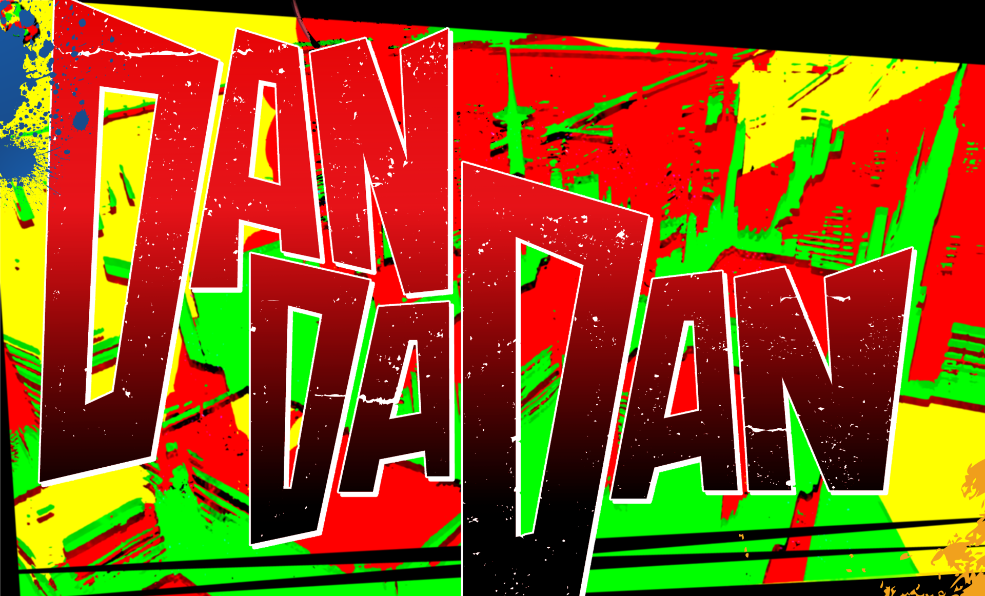 Dandadan Pop-Art Logo Splash