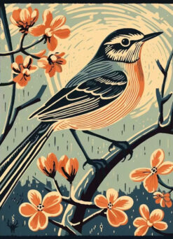 Spring Songbird Blossom Print