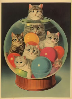 Kittens in Bubblegum Globe