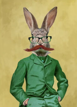 Dapper Rabbit Gentleman Print