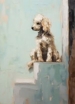 Cozy Puppy Portrait Print