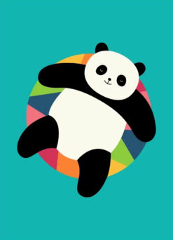 Rainbow Panda Wall Art