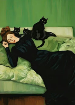 Sleeping Beauty and Black Cats