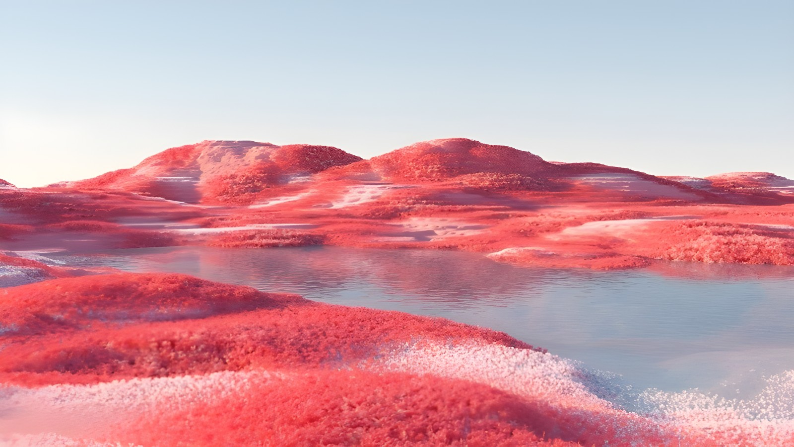 Blush Dreamscape Lake Print