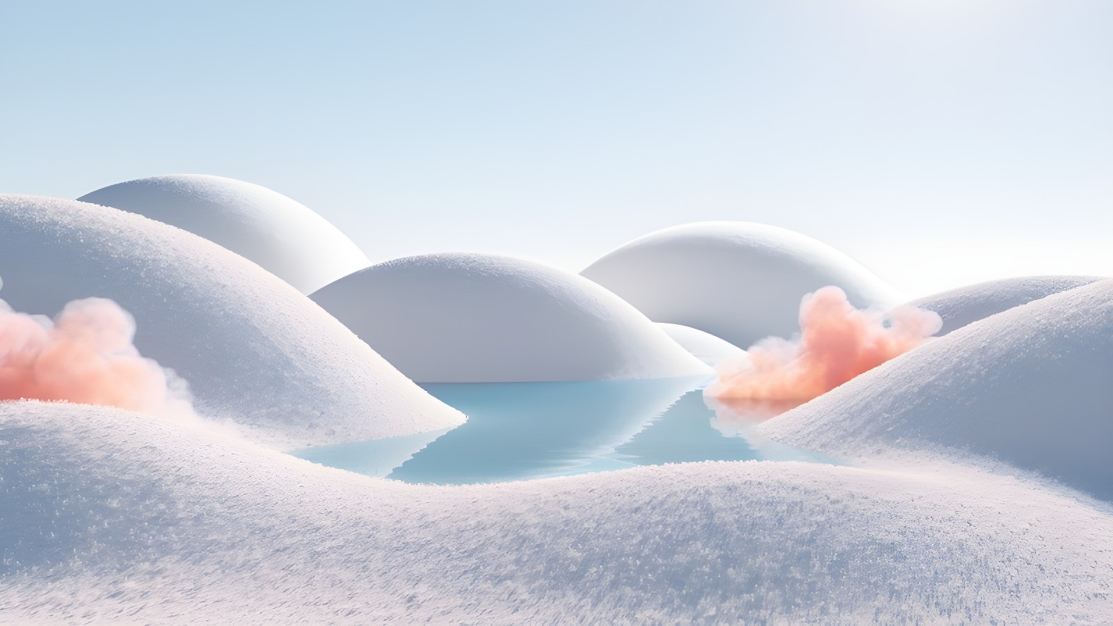 Cotton Candy Snow Lagoon