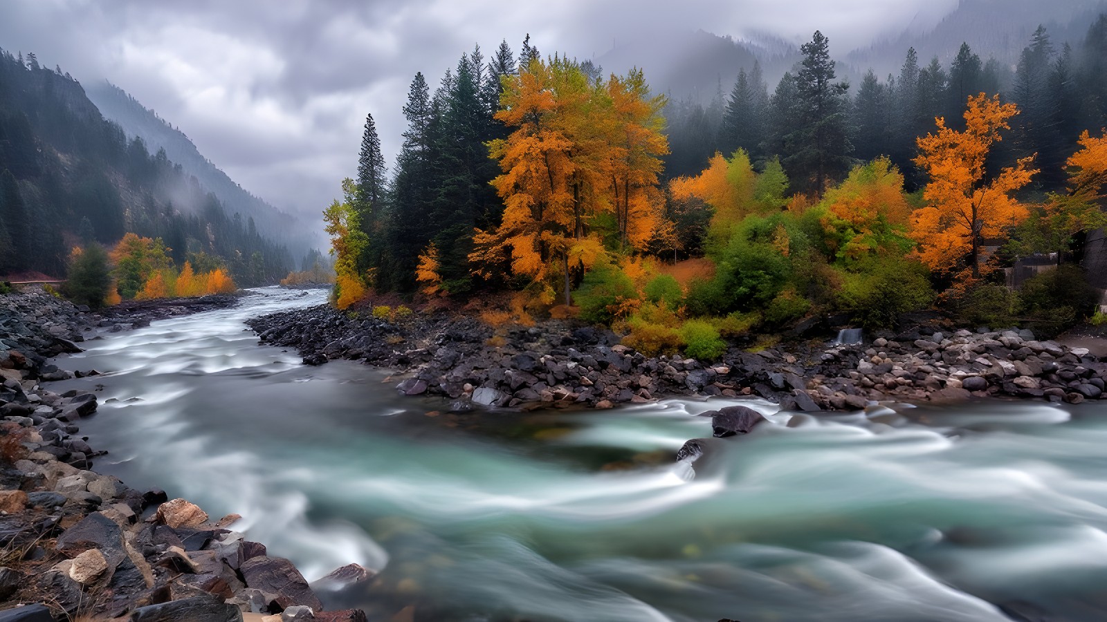 Autumn River Serenity