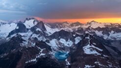 Glacier Peaks Sunset Serenity