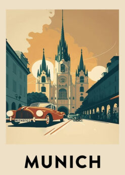 Munich Cathedral Vintage Drive