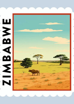 Zimbabwe Safari Plains Print