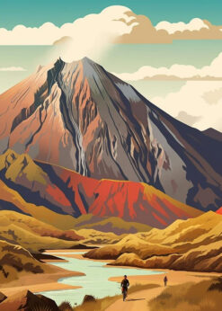 Tongariro New Zealand Adventure Print