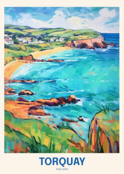 Torquay England Coastal Print