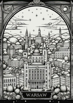 Warsaw Midnight Skyline Charm