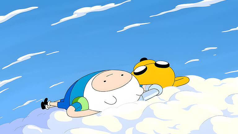 Finn and Jake Cloud Cuddle