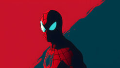 Spider-Man Minimalist Shadow Portrait