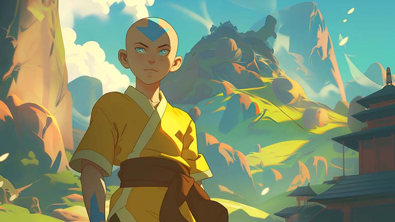 Aang Avatar Mountain Journey