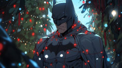 Batman Christmas Lights Vigil