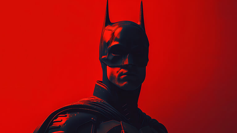 Batman Crimson Shadow Portrait