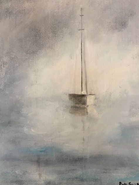 Misty Sailboat Calm