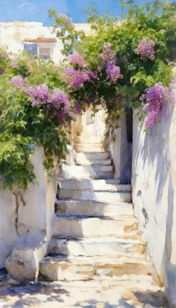 Bougainvillea Steps of Algeria