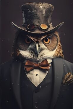 Steampunk Owl Gentleman