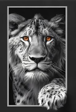 Amber Eyes in Shadow