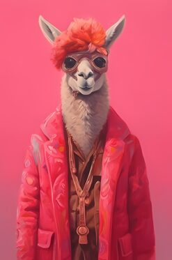 Pink Pop Llama Luxe