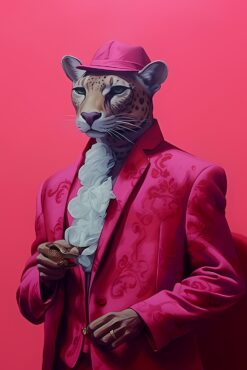 Pink Fedora Leopard Royale