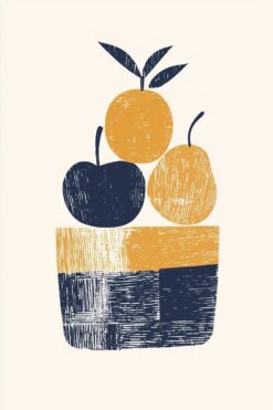 Midnight Citrus Still Life