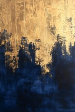 Navy & Gold Skyline Glow