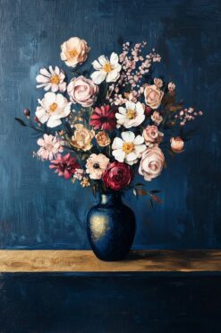 Midnight Vase Blossoms